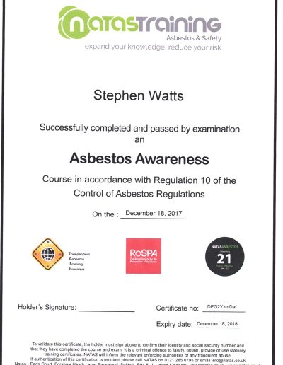 Asbestos Awareness