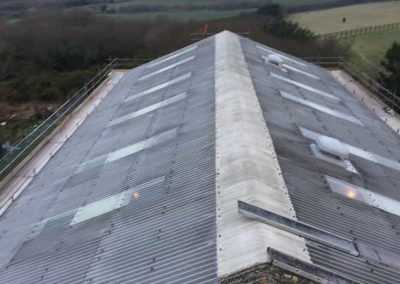 Roof nearing completion