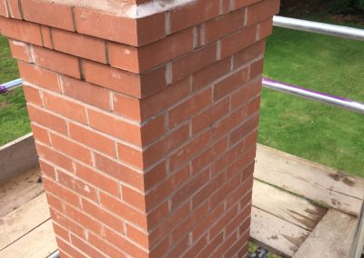 Chimney on completion