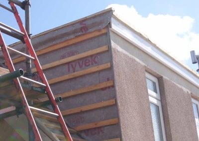 Front fascia board fitted