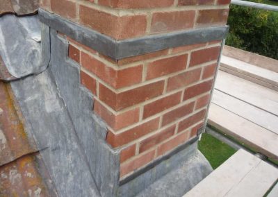 Finished step flashing