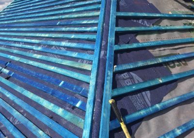 Felt and Battening a hip on a plain tile job