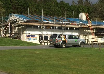 Delta tiles set out ready to lay on a SW Lakes Trust project