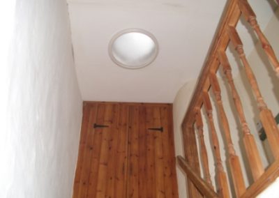 Finally getting some light into the hallway from the roof