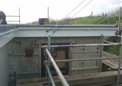 Boxing in old concrete gutter with full replacement UPVC board