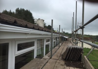 Over-capping existing timber fascias with white UPVC cappit board