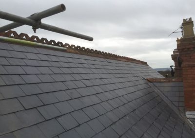 Finished natural slate project Taunton Somerset