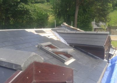 Installing Velux windows into slate tile roof